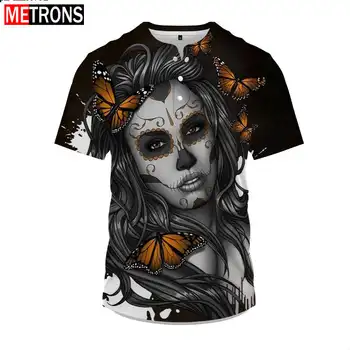 Мъжка тениска с къс ръкав и копчета, голяма женска тениска с абстрактно лице, 3D печат, модни свободна тениска с къс ръкав, топла разпродажба през лятото