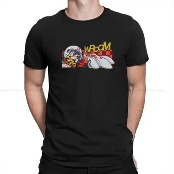 Мъжки t-shirt Speed Racer Wroom Индивидуалност, тениска от полиестер, качулки Harajuku, Нова тенденция
