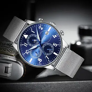 Мъжки кварцов часовник NIBOSI 2020, всекидневни мрежест каишка, модерни спортни мъжки часовници, най-добрата марка за луксозни водоустойчив часовник Relogio Masculino