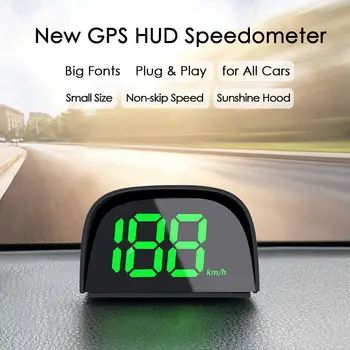 Нов GPS Y05 главоболие дисплей за всички автомобилни цифрови скоростомера HUD щепсела и да играе Голям шрифт Аксесоари за авто електроника скорост