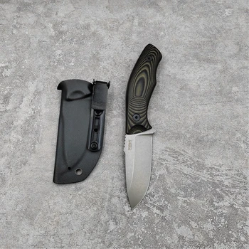 Нож PSRK 59-60HRC YTL8 острието G10 дръжка открит EDC походный нож е Инструмент за оцеляване на ловен тактически прав нож