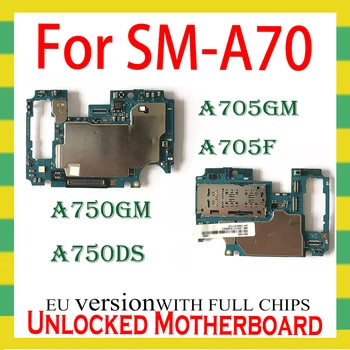 Оригиналната дънна Платка за Samsung Galaxy A70 дънна Платка A705F/GM A750GN A750DS отключена с пълен набор от чипове е Логическа такса за отключване на дънни платки