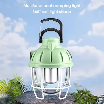 Осветление за палатки Метална кука Type-C за зареждане на маршируване фенер Висящ дизайн Мультирежимные led светлини за палатки Външно осветление висока яркост