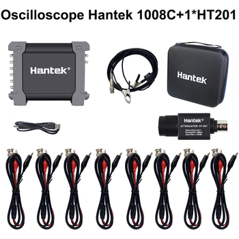 Осцилоскоп Hantek probe с пасивни аттенюатором HT2011008C Авто компютърен USB 8-канален програмируем генератор