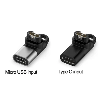 Правоъгълен адаптер Type-C/Micro USB с 4-пинов конектор за Garmin Approach S60