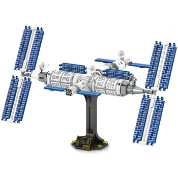 Серията City Creative Space Проучване Пилотируемая космическа станция са подбрани модел Строителни Блокове, Тухли Играчки