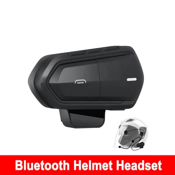 Слушалки за мотоциклетни каски, Bluetooth версия 5.0, акумулаторни антифони за каска, високоговорител, водоустойчив безжичен плейър, слушалки за езда