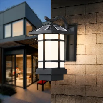Слънчев, с монтиран на стената лампа TEMAR, модерно улично led аплици, водонепроницаемое осветление двор за верандата, Балкона, на двора, на Вилата, на пътеката