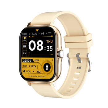 Смарт часовници GT20 с цветен екран 1,69 инча, сензорен фитнес тракер, Bluetooth за мъже и жени, водоустойчиви гривна за измерване на сърдечната честота и артериалното налягане