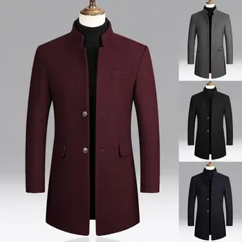 Стилно финото палто-ветровка с изискан бутони, класическо палто със средна дължина, ветрозащитная тънка яке за ежедневието