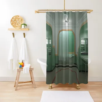 Страшно завеса за душа в стил ар деко в банята завеса за баня