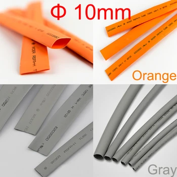 Съотношението на 6 м 2:1 Диаметър 10 мм Оранжево-сиво полиолефиновый кабел за слушалки 