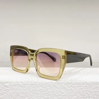 Тенденцията класически квадратни слънчеви очила в ретро стил, дамски слънчеви очила с големи размери, дамски / мъжки ретро слънчеви очила Lentes Mujer De Sol