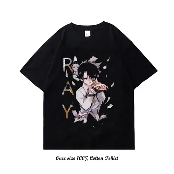 Тениски с японското аниме ГАНЦ, мъжки памучен тениска с къс ръкав, манга, тениски оверсайз, върхове унисекс в стил хип-хоп, Harajuku