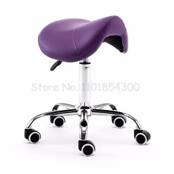 Техник салон за красота Въртящи подвижен стол-седло с облегалка Стоматологичен стол Здрава пейка за маникюр, стол Ролка