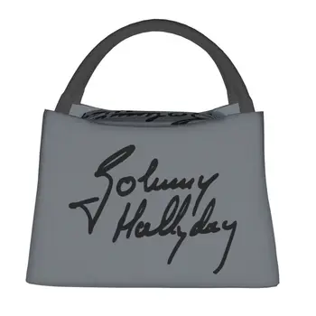Френската рок легенда Джони Холидей, термоизолированные чанти за обяд, женствена чанта за обяд и за офис, кутия за хранене на открито,