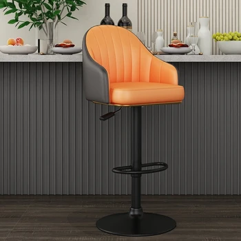Характеристика на Модерни бар столове, Скандинавски отточна тръба на шарнирна връзка дизайн Ергономични Луксозни бар столове кухненски столове с Висока мебели Barkrukken SR50BC