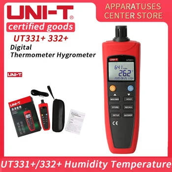 Цифров Термометър-Влагомер UNIT UT331 + UT332 + Измерване на Температура и Влага за Растенията-20 ° C ~ 70 °C