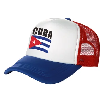 Шапка шофьор на камион Куба Мъжки Готина шапка с флага на Куба Бейзболна Шапка на Хладно Лято Унисекс Шапки на Окото
