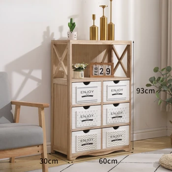 Шкафове за багаж, многослоен тесен страничен шкаф от масивно дърво, чекмеджето за съхранение в хола, ъглов гардероб в скандинавски стил